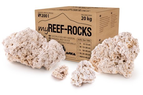 myReef-Rocks natürliches Aragonitgestein 9-12 cm, 20 kg